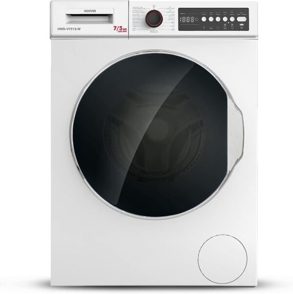 Hoover 7/5Kg Front Load Automatic Washer Dryer White Model HWD-V7512-W  | 1 Year Full Warranty - Image 2