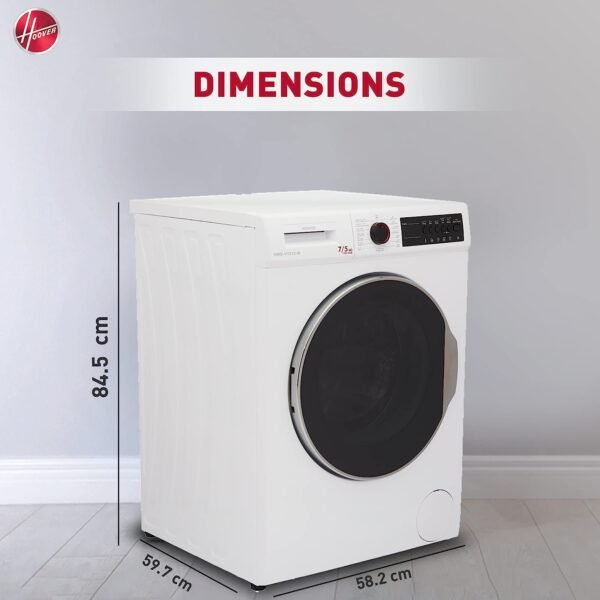 Hoover 7/5Kg Front Load Automatic Washer Dryer White Model HWD-V7512-W  | 1 Year Full Warranty - Image 7