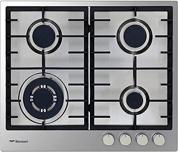 Bompani 60X60cm Built In Gas HOB 4 Burners, Silver Model - BO213MKL - Image 2