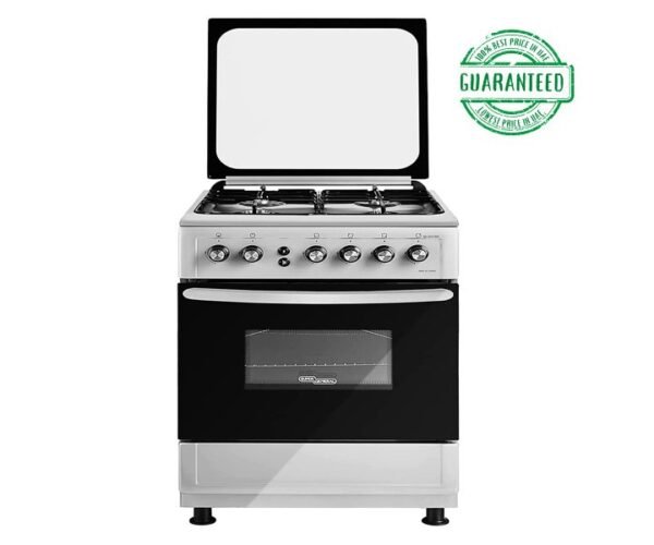 Super General 60x60 Gas Cooker 4 Burner With Oven Full Safety Color Gray Model- SGC6470MSFS | 1Year Full Warranty.