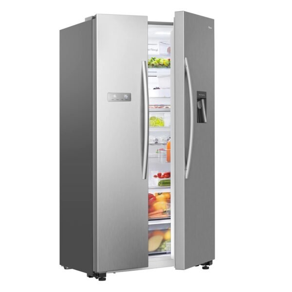 Hisense 741 Liters 2 Doors Side by Side Refrigerator Stainless Steel Model RS741N4WSU - Image 5