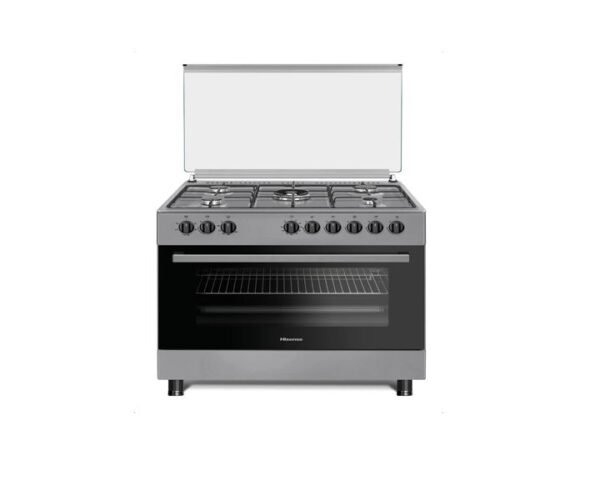 Hisense 5 Burner Gas Cooker Freestanding Stainless Steel Model HGI9B21S