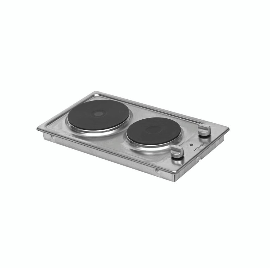 Bompani Built-In Hob With 2 Electric Hot Plates , Stainless Steel Model – HF34.02 | 1 Year Warranty