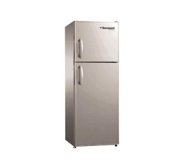 Bompani 180 Liters Top Mount Double Door Refrigerator, Silver Model - BRF180S