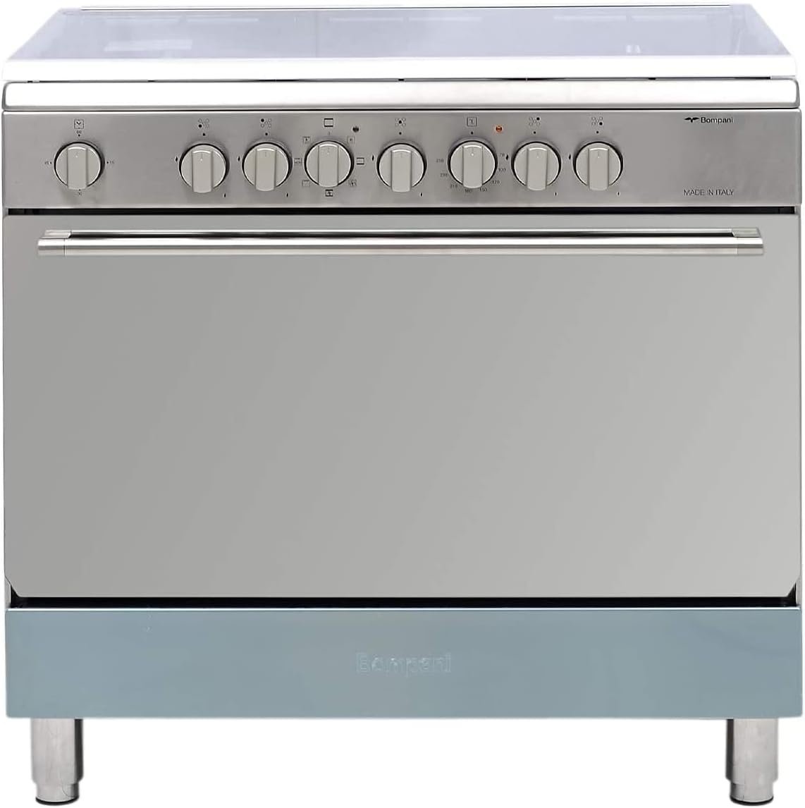 Bompani Gas Cooker 5 Burners, Silver Model – DIVA9007EC5TCIX | 1 Year Warranty