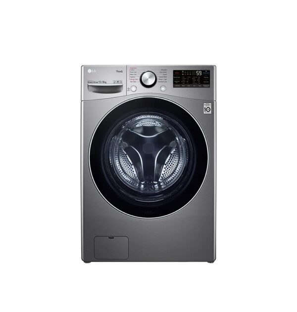 LG Front Load Washer and Dryer 15kg/8 Kg AI DD™ Steam™ ThinQ™ Platinum Silver Color Model-F0L9DGP2S