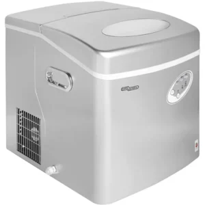 Super General 20 Kg Portable Ice-Machine with ice basket and shovel 3 different sizes Indicator light Silver Model SGIM022HSN