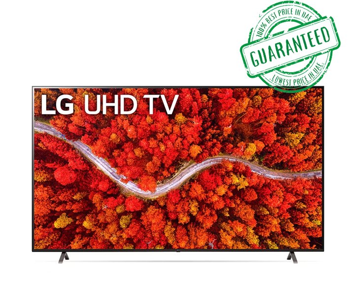 LG 65 Inch TV WebOS Smart With ThinQ AI 4K Active HDR (UP8150 Series) Black Model- 65UP8150PVB | 1 Year Warranty