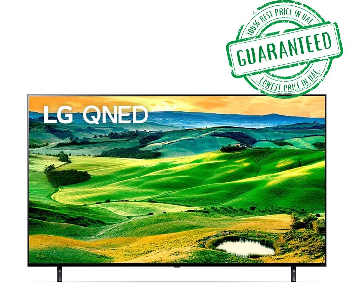 LG 75 Inch QNED 4K UHD Smart WebOS TV With ThinQ AI Active HDR (QNED80 Series) Black Model- 75QNED806QA | 1 Year Warranty