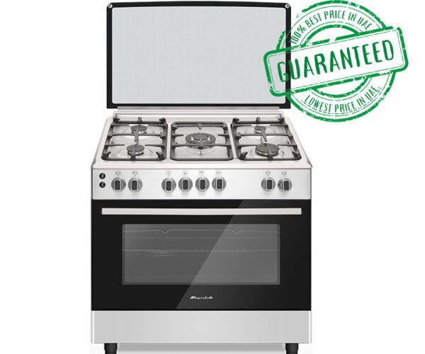 Lofratelli Freestanding 90x60cm Gas Cooker 5 Burners (Elitline Series) Silver Model- OG9050 PRM IX