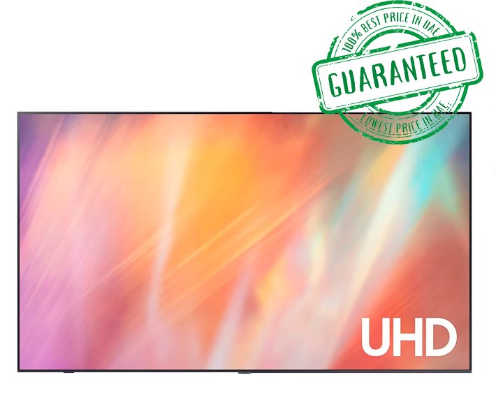 Samsung 43 Inch Crystal UHD 4K Smart TV AirSlim Design Titan Gray Model- UE43AU7100UXMI | 1 Year Warranty