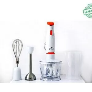 Gratus 4 in 1 Hand Blender With Chopper Egg Whisk And Beater White Model-GHB400UC | 2 Years Brand Warranty.