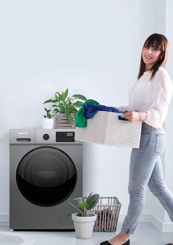 Admiral 9KG Front Load Washing Machine, Silver Model - ADFW914SCP