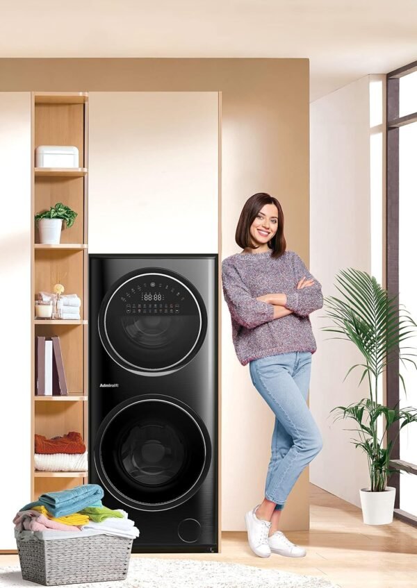 Admiral Front Load 10KG Washer And 7KG Dryer, Silver Model - ADLC157SICP