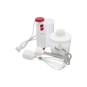 Super General 3 in 1 Hand Blender, 600W, Stepless Speed Control, Turbo Button, Removable Blending Rod Color Model - SGHB196PD