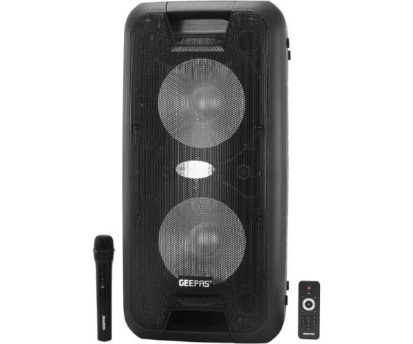 Geepas Portable & Rechargeable Professional Speaker System Model GMS8574 | 1 Year Full Warranty