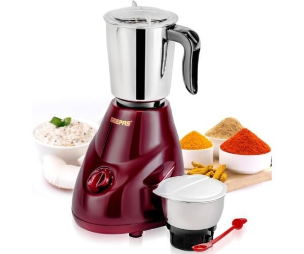 Geepas 2-IN-1 Mixer Grinder 550W Model GSB44091 | 1 Year Full Warranty