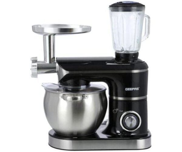 Geepas Multi Function Kitchen Machine Black Model GSM43045 | 1 Year Full Warranty