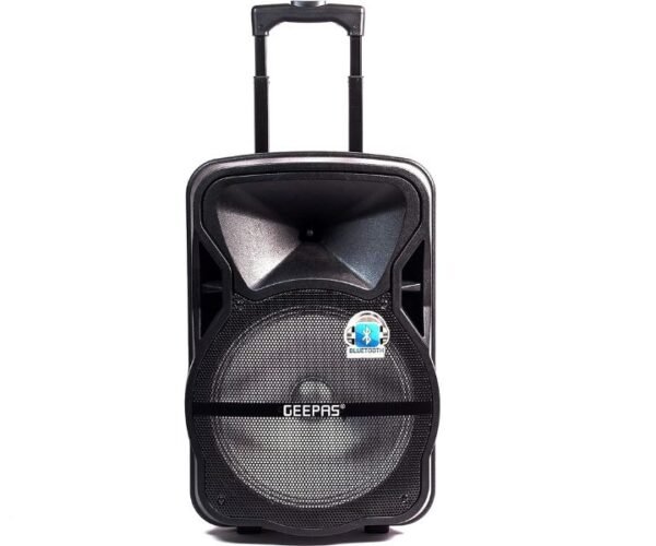 Geepas Portable & Rechargeable Professional Speaker System Model GMS8568 | 1 Year Full Warranty