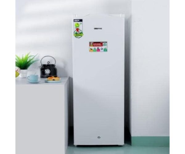 Geepas 200L Upright Freezer Model GRFU2006 | 1 Year Full 5 Years Compressor Warranty