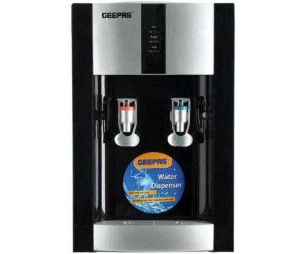 Geepas Table Top Water Dispenser Hot and Cold White Model GWD8356 | 1 Year Full 5 Years Compressor Warranty