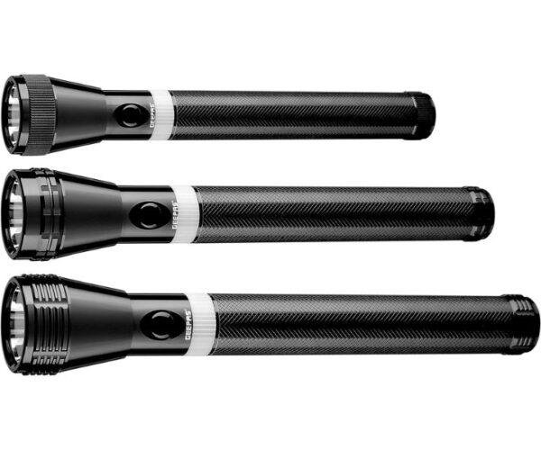 Geepas 3 in 1 Family Pack LED Black Flash Light Model GFL4623 | 1 Year Full Warranty