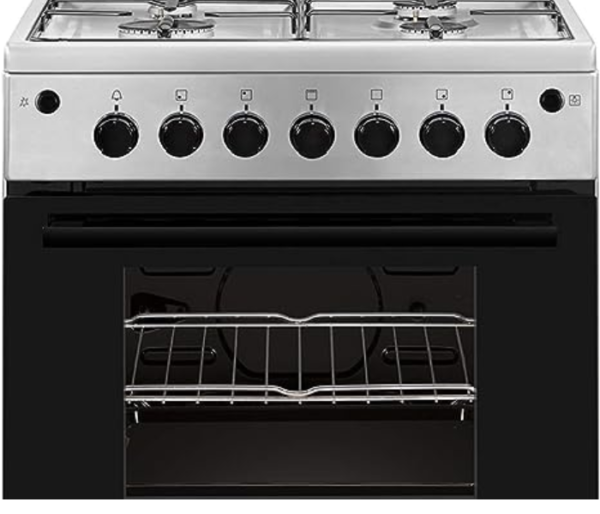 Electrolux 60x60cm 100 Liters Gas Cooker and Oven with Full Safety Stainless Steel Model-EKG611A1OX - Image 2