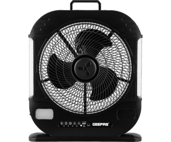 Geepas 12" Rechargeable Fan With Remote Control Model GF21190 | 1 Year Full Warranty