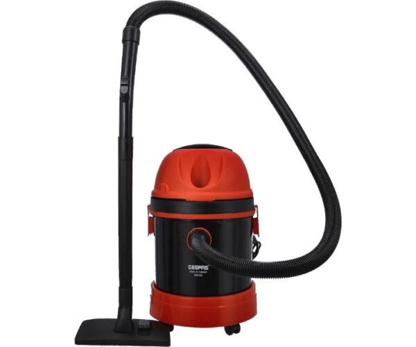 Geepas 20 L Dry And Wet Vacuum Cleaner 2800 W Red/Black/Grey Model GVC19026 | 1 Year Full Warranty