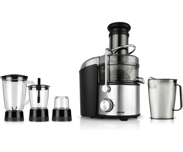 Geepas 4-in-1 Blender And Juice Extractor Black Model- GSB44016 | 1 Year Full Warranty