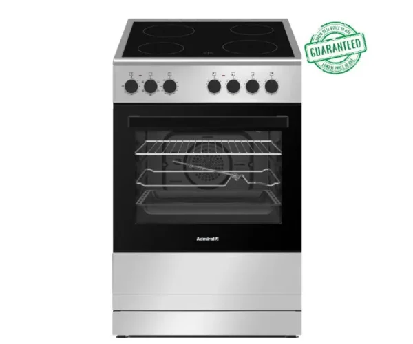 Admiral 60X60cm Ceramic Electric Gas Cooker, Silver Model - ADVC6065VCT