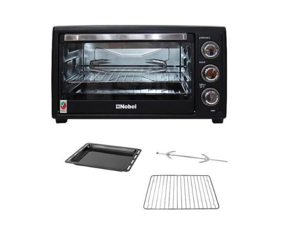 Nobel 35 Litres Electric Oven Heating Element Rotisserie With Timer Stainless Steel 1500 W Black Model-NEO36 | 1 Year Warranty. - Image 2