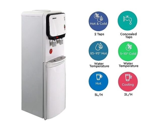 Nobel Free Standing Water Dispenser With Hot And Cool White Model-NWD701R | 1 Year Warranty. - Image 2