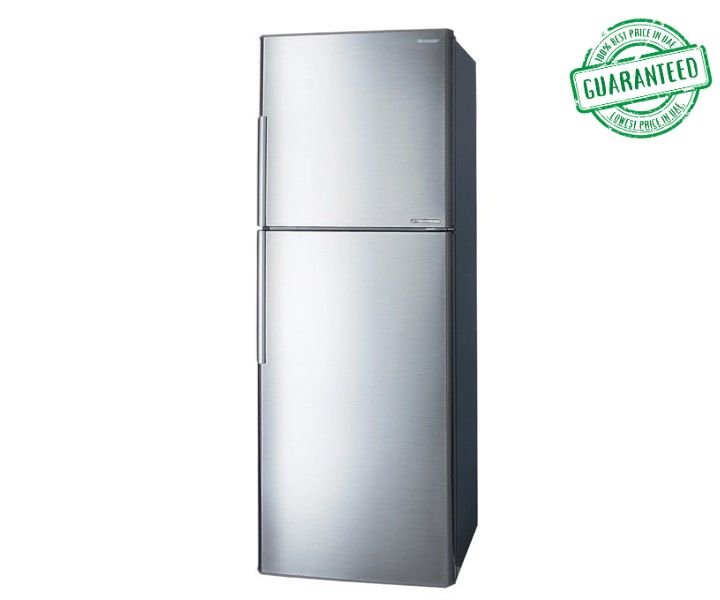 Sharp 286 Litres Refrigerator Double Door Silver Model SJ-S390-SS5 | 1 Year Full 5 Years Compressor Warranty.