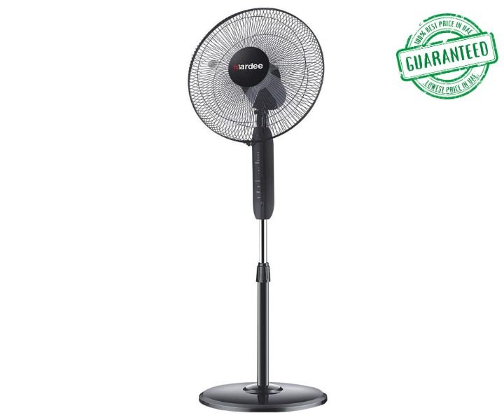 Aardee Free Standing Electric – Pedestal Fan Color Black Model-AR-1665PFR | 1 Year Brand Warranty.