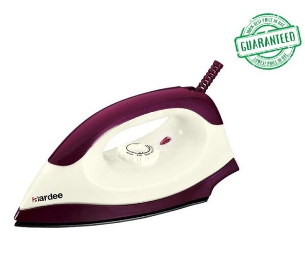 Aardee Dry Iron 1000W Color Purple Model-ARDI-82 | 1 Year Brand Warraty.