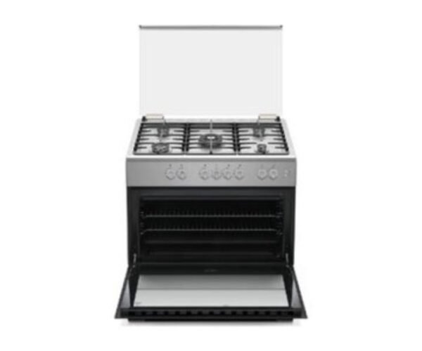 Haier 90 cm 5 Burners Free Standing Gas Cooker With Fan Silver Model-HCR9060GT1 - Image 2