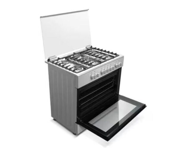 Haier 90 cm 5 Burners Free Standing Gas Cooker With Fan Silver Model-HCR9060GT1 - Image 3