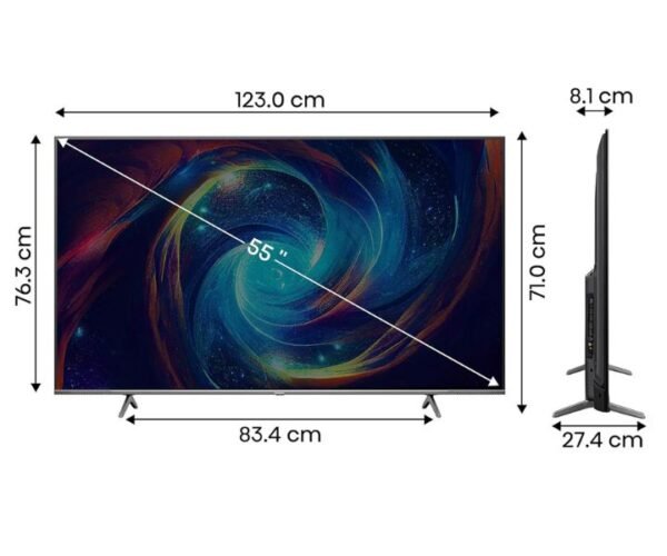 HISENSE 55 Inch  Smart TV Quantum Dot Dolby Vision Youtube Netflix Model 55E7K - Image 4