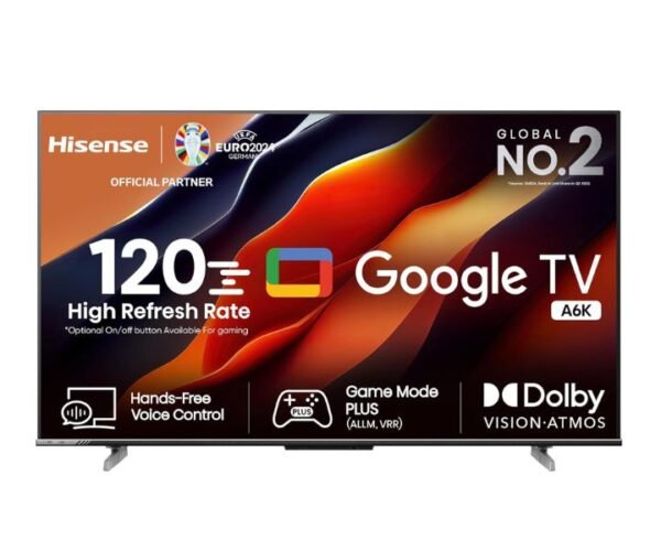 Hisense 43 Inch UHD 4K Smart TV VIDAA Dolby DTS HD Sound High Contrast (New 2023-24) Model 43A6K