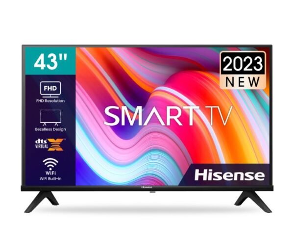 Hisense 43 Inch HD Smart TV VIDAA Dolby DTS HD Sound High Contrast Model 43A4K