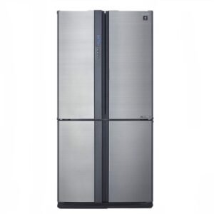 Sharp 724 Litres French Door Refrigerator, J-Tech Inverter Compressor, Hybrid Cooling Panel, Color Silver Model – SJ-FE87V-SS5