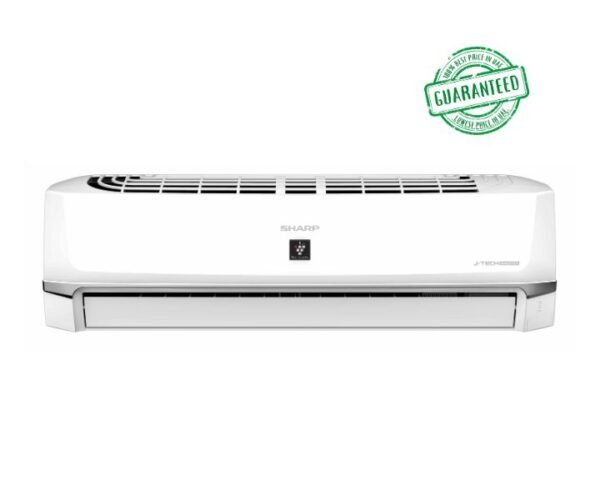 Sharp 2.0 Ton Split Air Conditioner 3 HP 24000 BTU Gas R410A White Model- AH-A24YCV | 1 Year Full 5 Years Compressor Warranty.