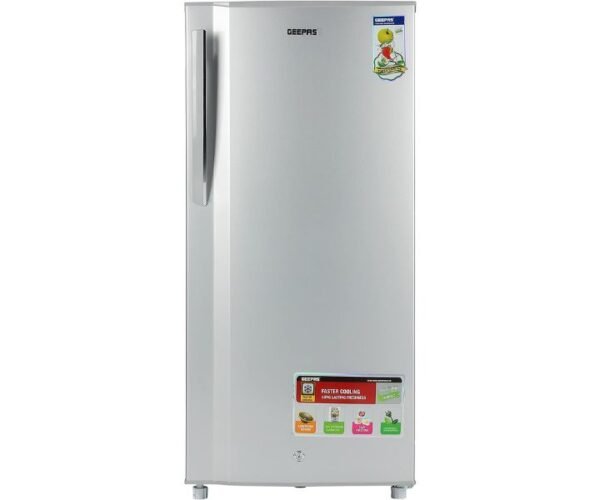 Geepas 220 L Single Door Direct Cool Refrigerator Model GRF2059SPE | 1 Year Full 5 Years Compressor Warranty