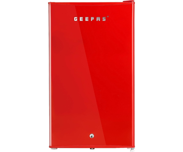 Geepas Single Door Mini Defrost Refrigerator Red Model- GRF1202RXE | 1 Year Full 5 Years Compressor Warranty