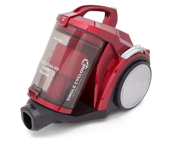 Sharp 3.5 Litres Canister Vacuum Cleaner 2200W Color Red Model-EC-BG2205A-RZ | 1 Year Warranty.