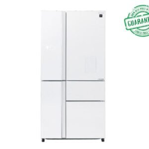 Sharp 850 Litres Refrigerator 26 Cubic Feet With 5 Doors Color White Model-SJ-FP910-WH5 | 1 Year Full 5 Years Compressor Warranty.