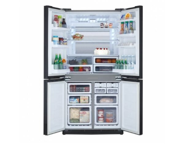 Sharp 724 Litres Refrigerator With Non-Frost French Bottom Color Silver Model-SJ-FE87V SS5 | 1 Year Full 5 Years Compresssor Warranty.