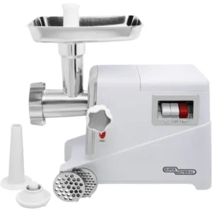 Super General 1400W 3-in-1 Electric Meat Grinder food processor 3 stainless steel grinding plates Color Silver Model SGMG86Y