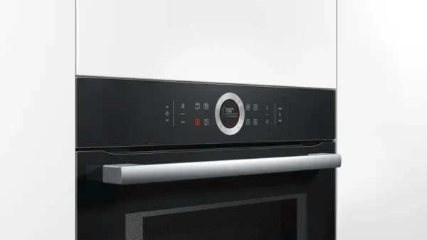 Bosch Series 8 | Built-In compact  Oven with microwave function 60X45cm Color Black Model-CMG633BB1M | 1 Year Brand Warranty. - Image 2
